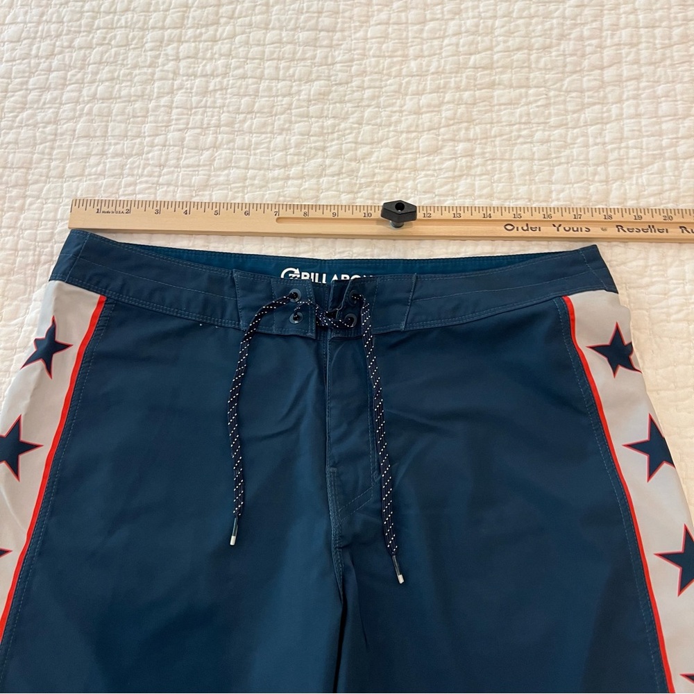 Billabong Boardshorts Mens 34 Blue Stars Recycler DBAH Pro Stretch Surf Swim - Picture 11 of 13